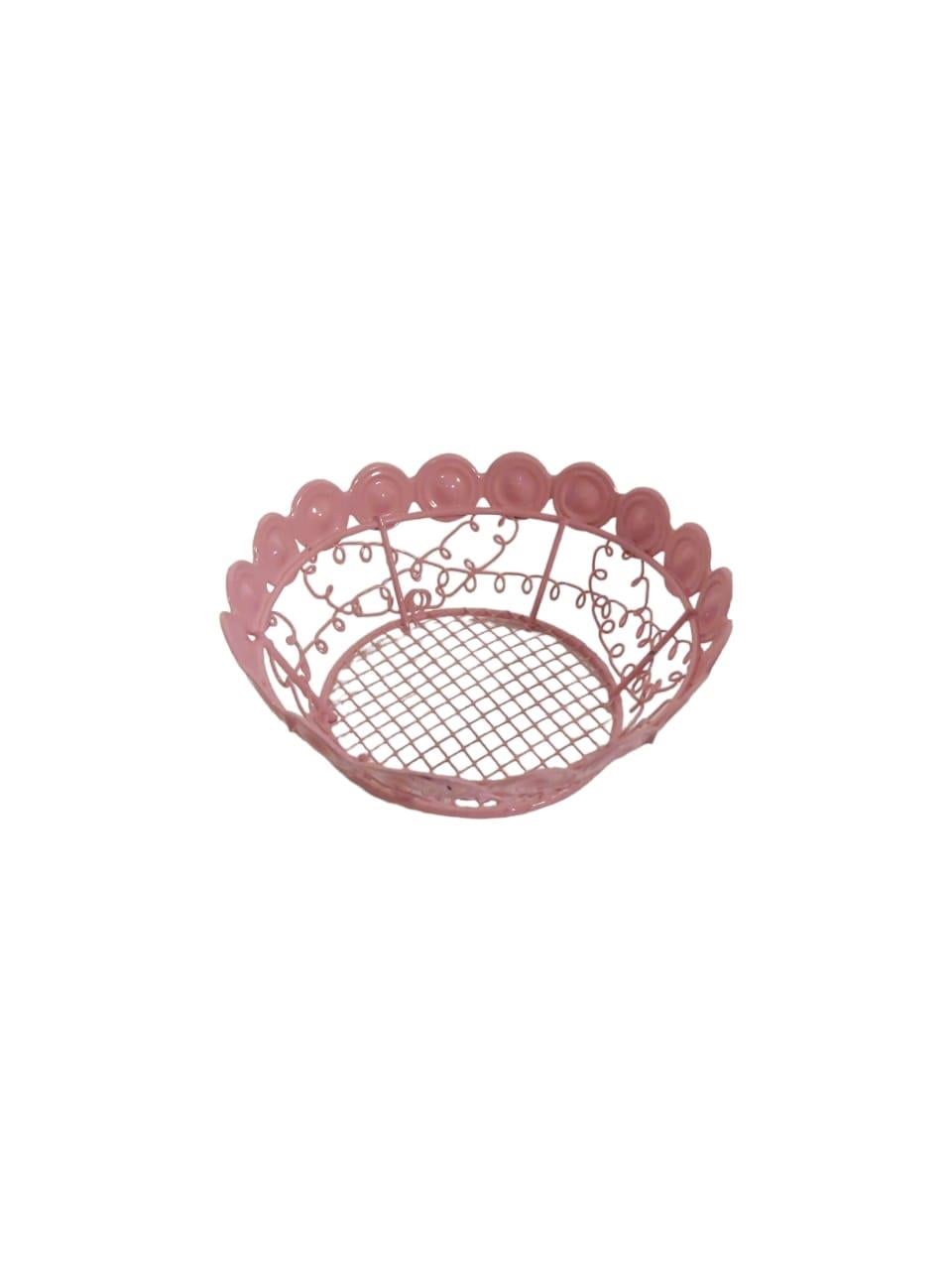 Metal Sepet 13 Cm Pembe