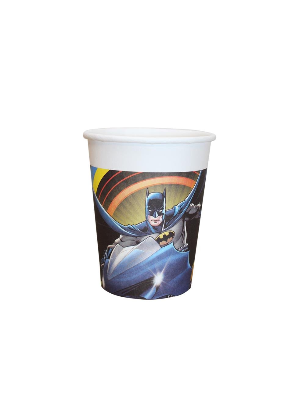 Batman Temalı Bardak Doğum Günü Plastik Parti Bardağı 8'li