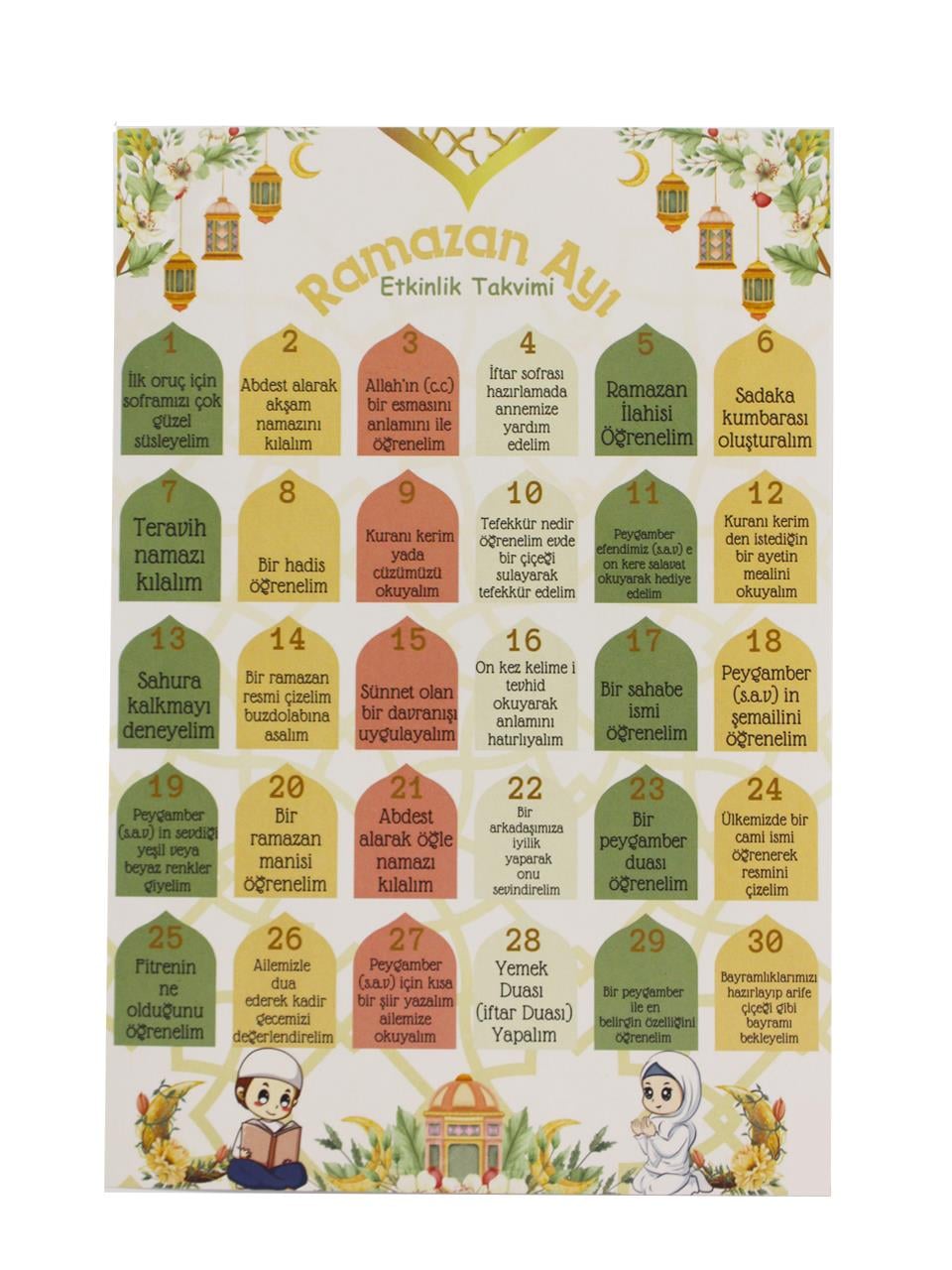 Hoş Geldin Ramazan Etkinlik Takvimi