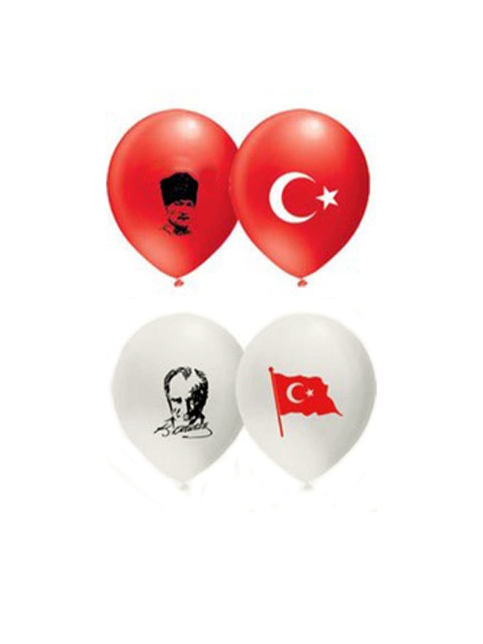 Atatürk Baskılı Balon 100'Lü