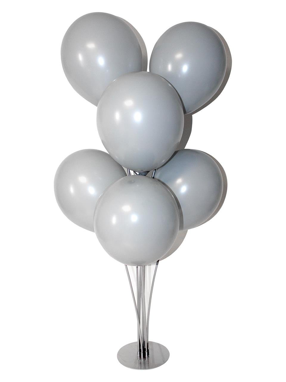 Ayaklı Balon Standı 7'li 75 Cm Gümüş