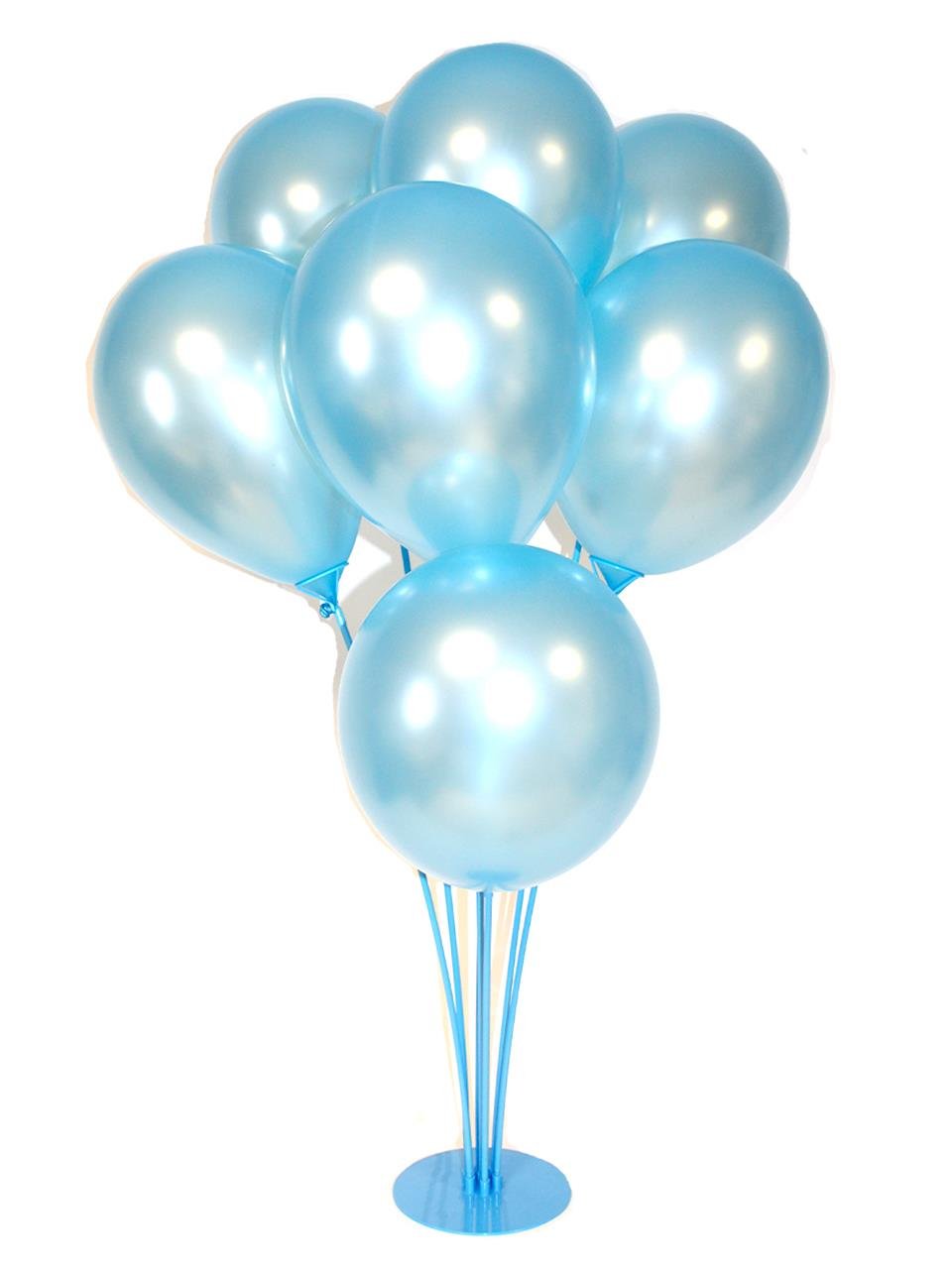 Ayaklı Balon Standı 7'li 75 Cm Mavi