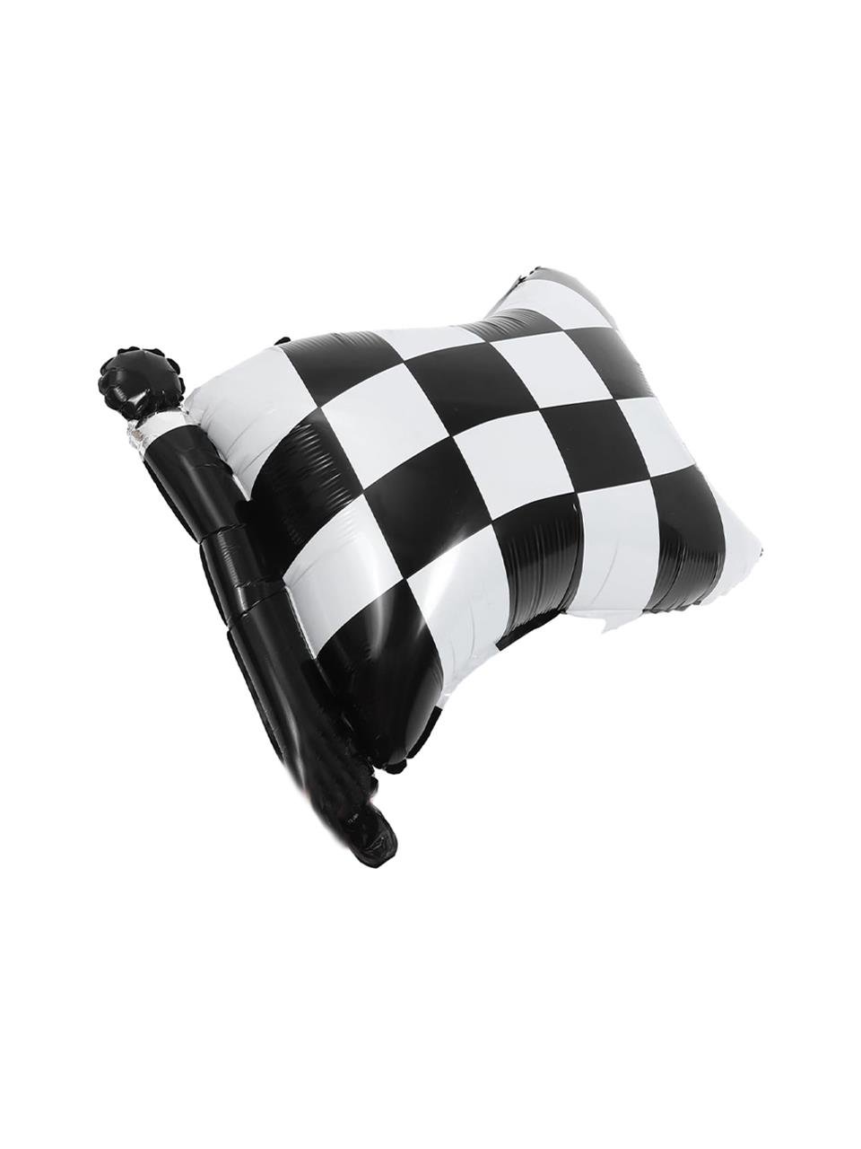 Damalı Yarış Bayrak Folyo Balon Doğum Günü Parti Balonu 20 cm