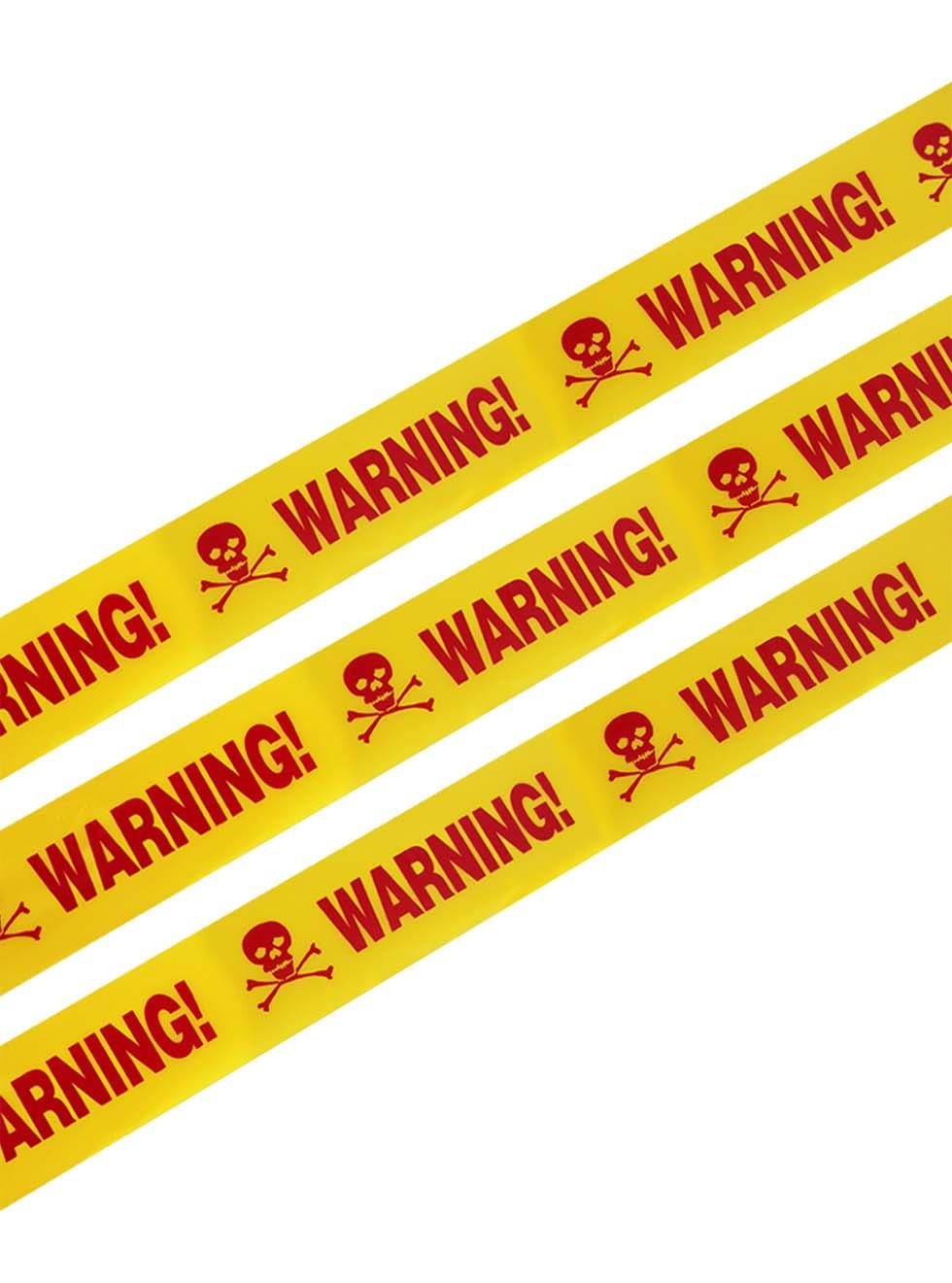 Cadılar Bayramı Uyarı Bantları Halloween Korku Bandı Parti Dekoru Kırmızı 6 mt