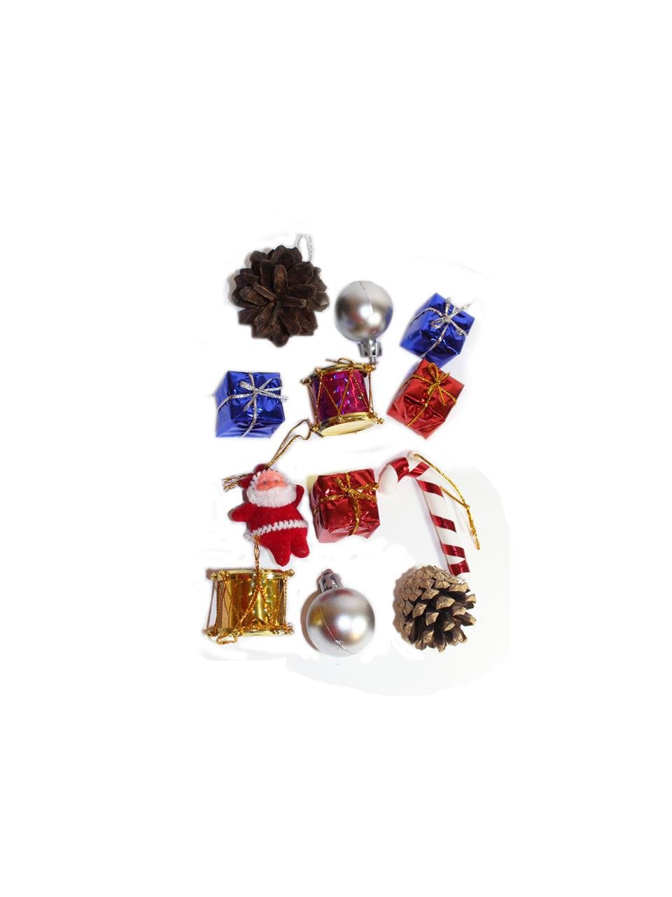 Karışık Yılbaşı Süsü Paketi 12'li