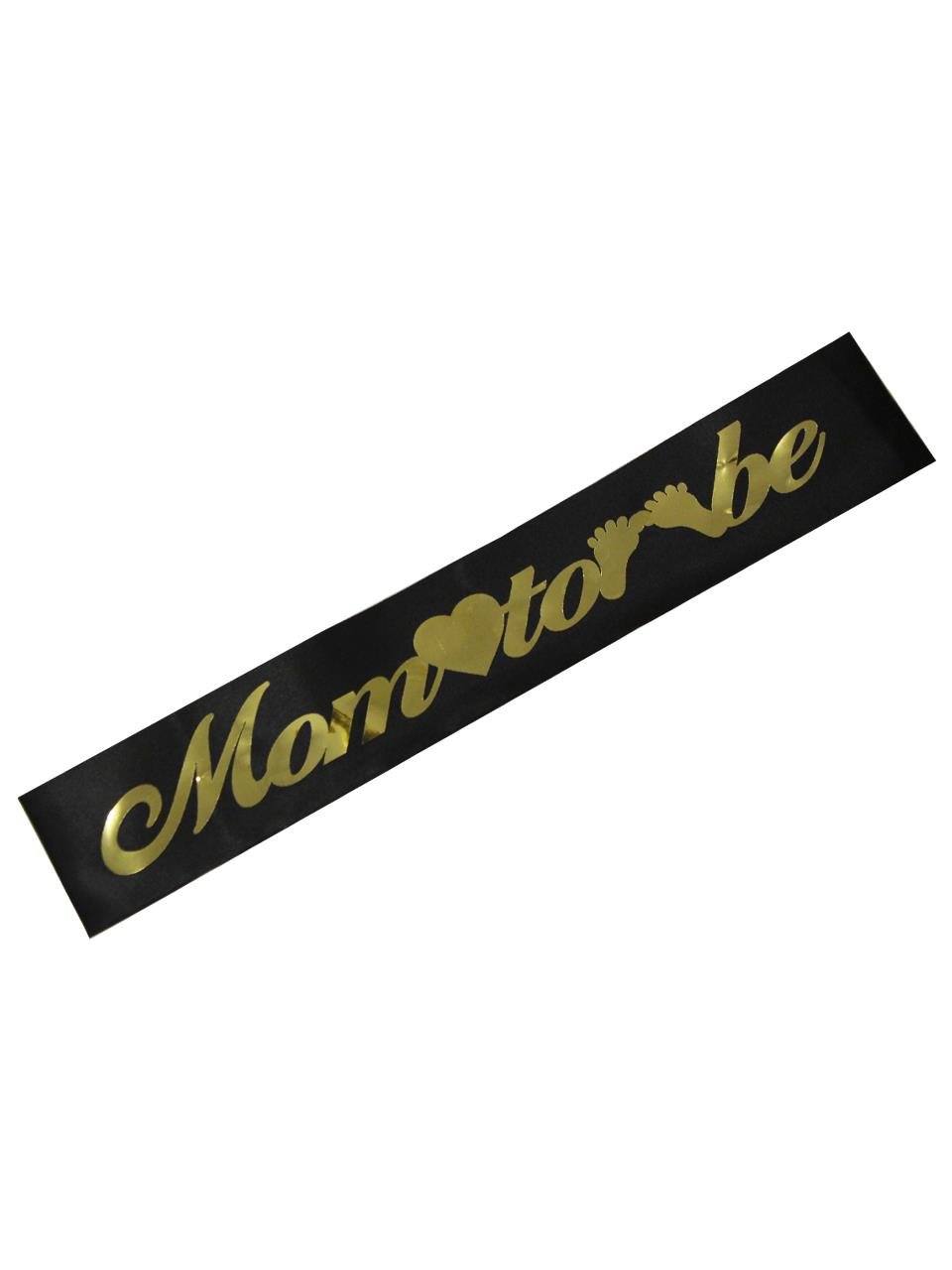 Baby Shower Mom To Be Kuşak Siyah Gold