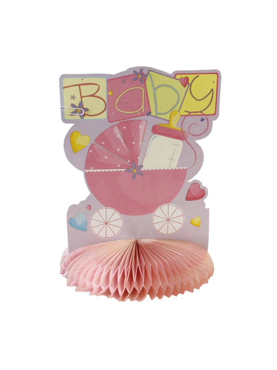 Baby Temalı Masa Süsü Pembe