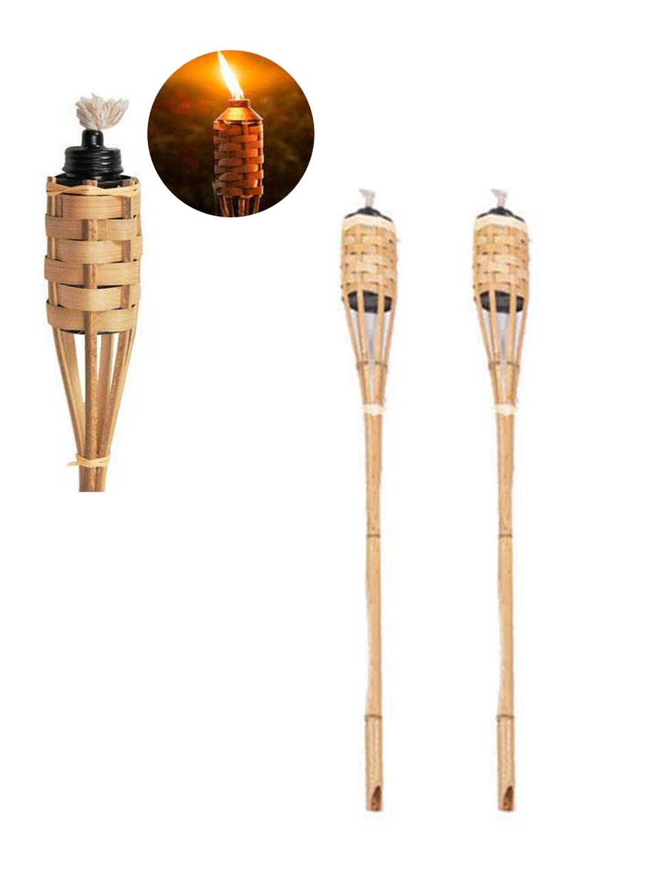 Bambu Bahçe Meşalesi Dekoratif Meşale 2'li 90 cm