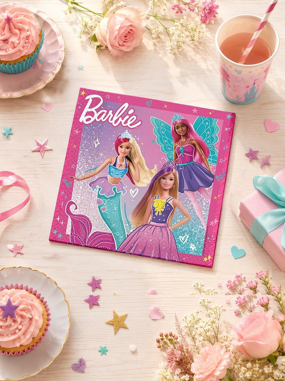 Barbie Temalı Peçete Doğum Günü Parti Peçetesi - Barbie | Parti Adresi