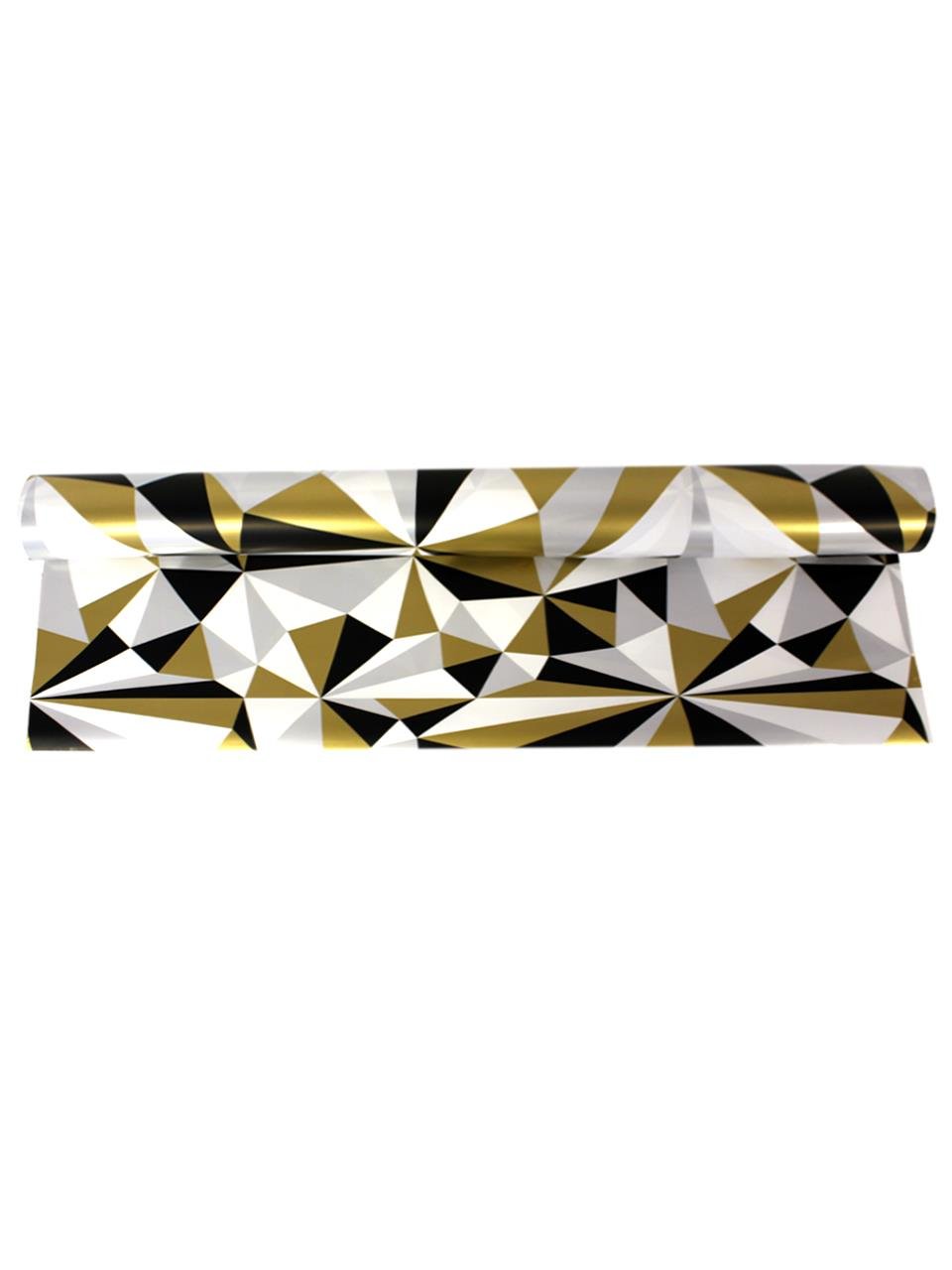 Baskılı Kuşe Kağıt Hediye Paketi Geometrik Desenli 70x25 mt 