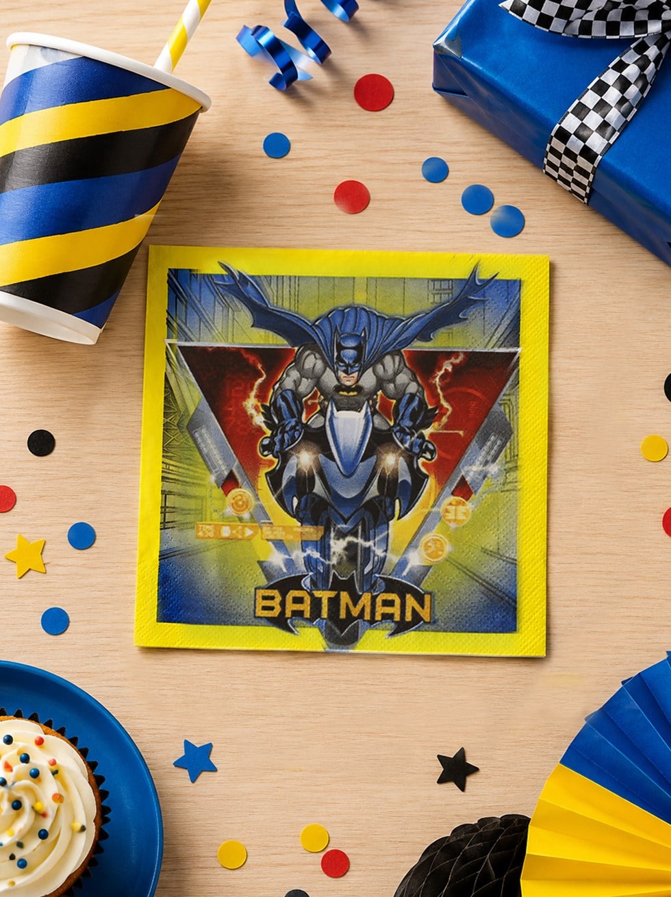 Batman Temalı Peçete Doğum Günü Parti Peçetesi - Süper Kahramanlar | Parti Adresi