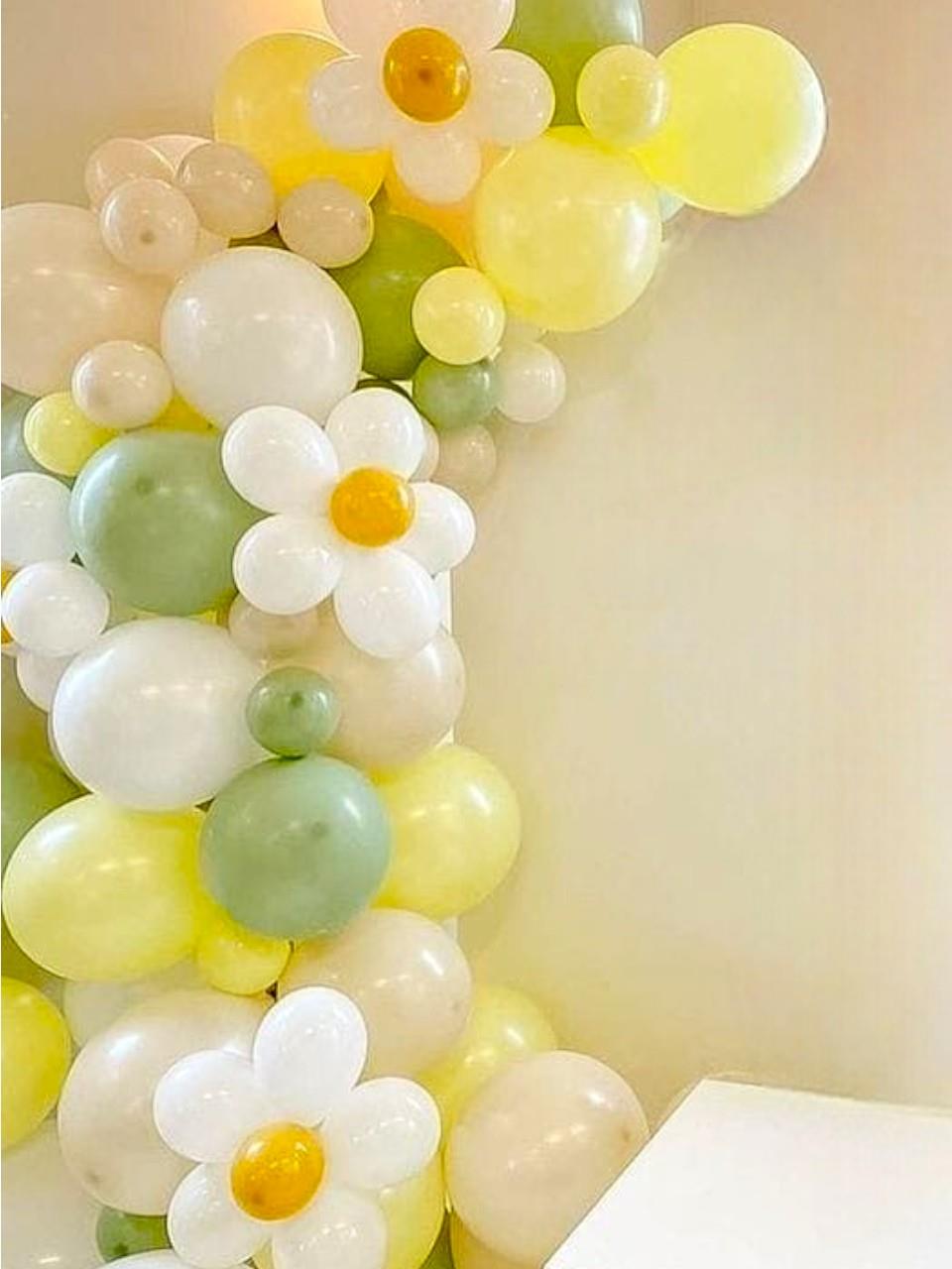 Papatya Temalı Balon Zincir Seti Doğum Günü Balon Seti