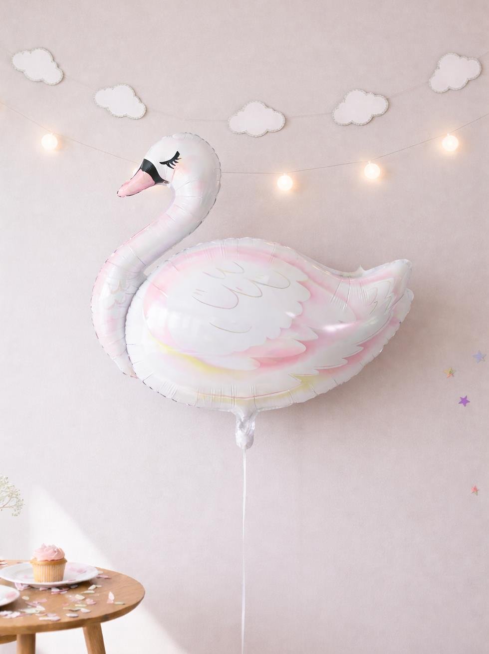 Beyaz Kuğu Folyo Balon – Bekarlığa Veda & Doğum Günü 86 cm - Parti Balonu | Parti Adresi