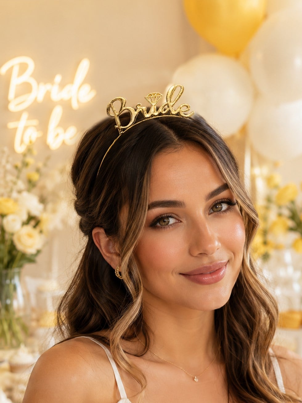 Bride Taç Bekarlığa Veda Parti Tacı Metal Gold - Bekarlığa Veda Partisi | Parti Adresi