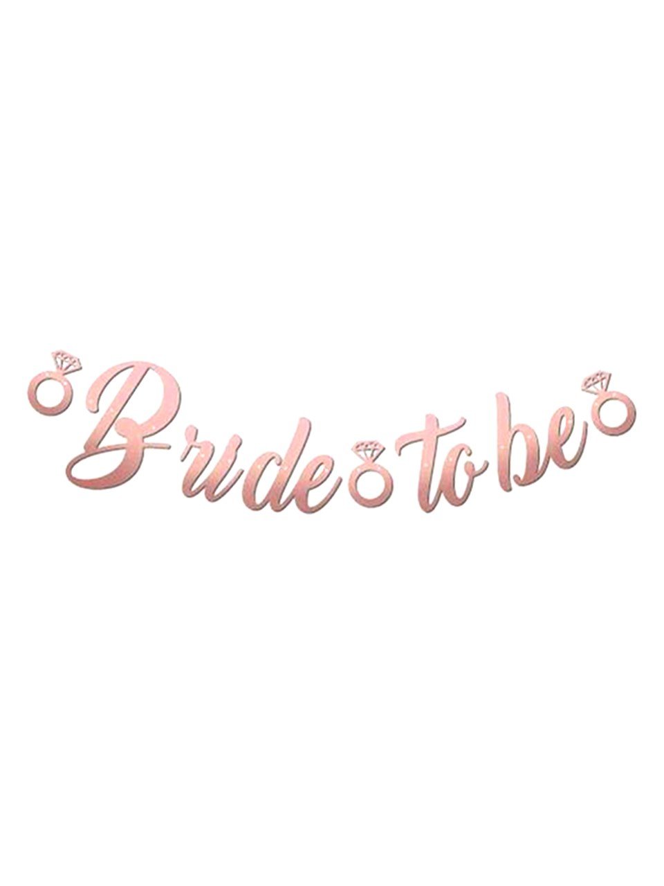 Bride To Be Kaligrafi Banner Rose