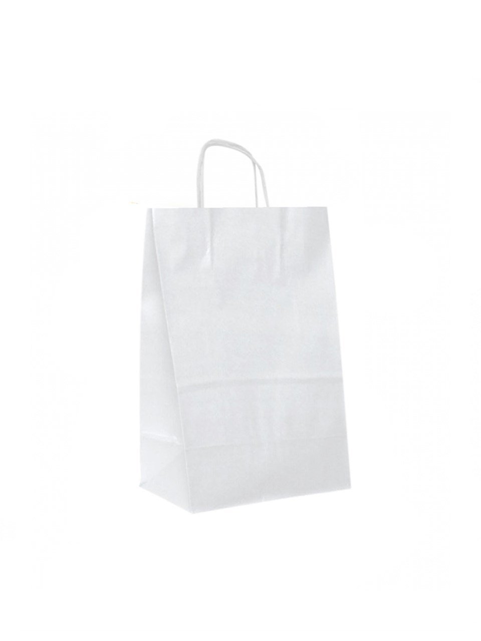 Büküm Saplı Çanta 25x31x12 Cm Beyaz 25'li