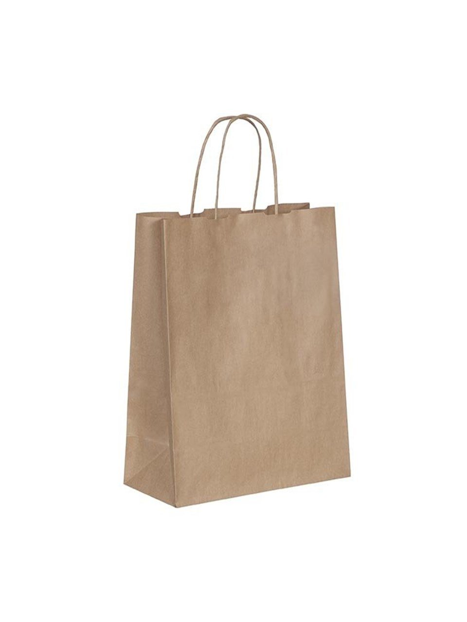 Büküm Saplı Çanta 25x31x12 Cm Esmer Kraft 25'li