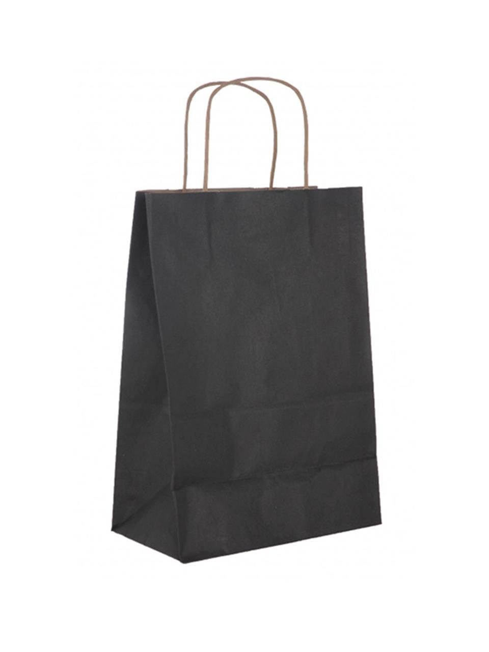 Büküm Saplı Çanta 32x41x12 Cm Siyah 25'li