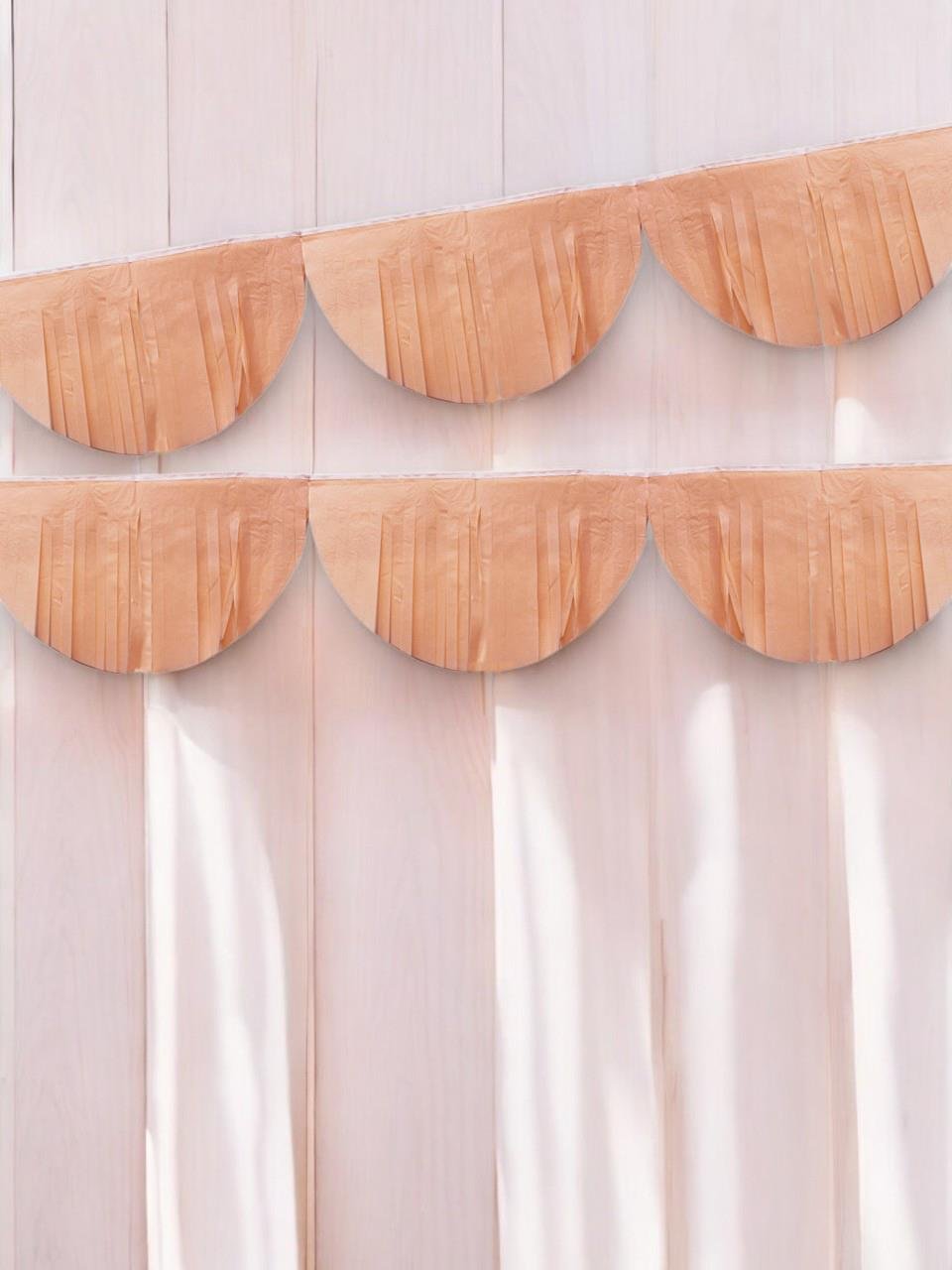 Dekoratif Püskül Süs Parti Arka Plan Süsü Somon