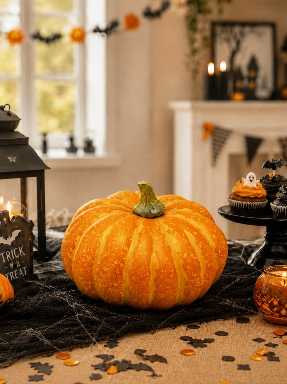 Cadılar Bayramı Yapay Balkabağı Halloween Parti Dekorasyonu 25 cm - Balkabakları | Parti Adresi