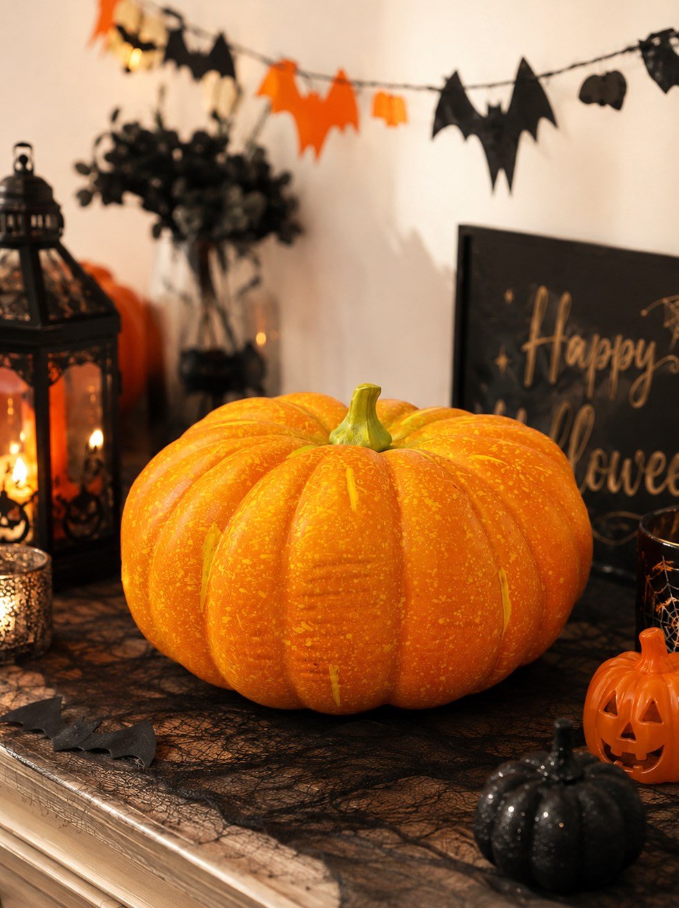 Cadılar Bayramı Yapay Balkabağı Halloween Parti Dekorasyonu 35 cm - Balkabakları | Parti Adresi