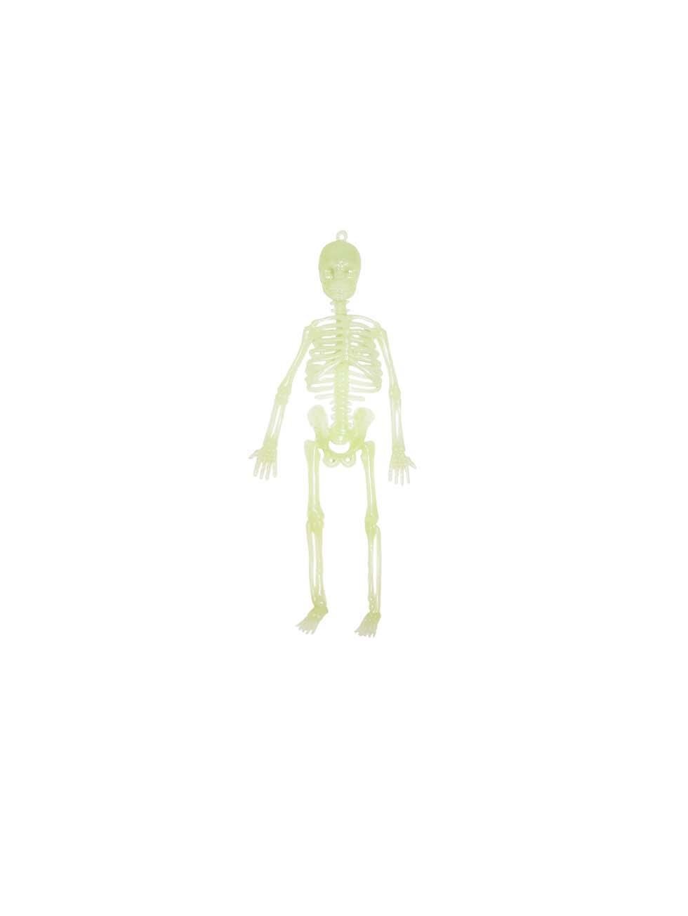 Cadılar Bayramı Fosforlu İskelet  Asılabilir Halloween Parti Dekoru 20 cm