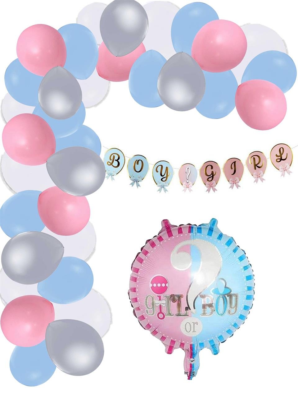 Cinsiyet Belirleme Partisi Seti Boy Girl Balon Seti