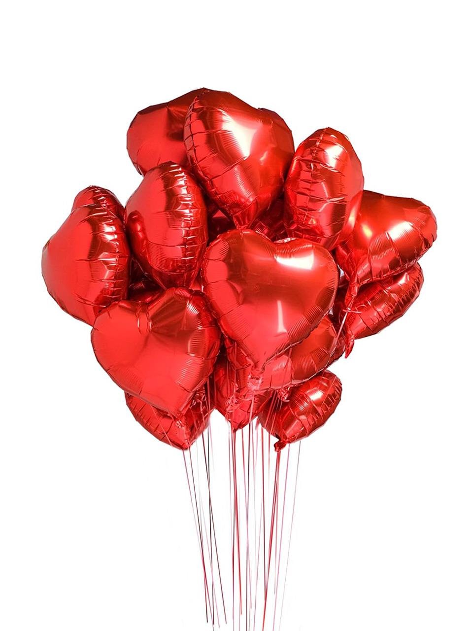 Kırmızı Kalp Folyo Balon 18