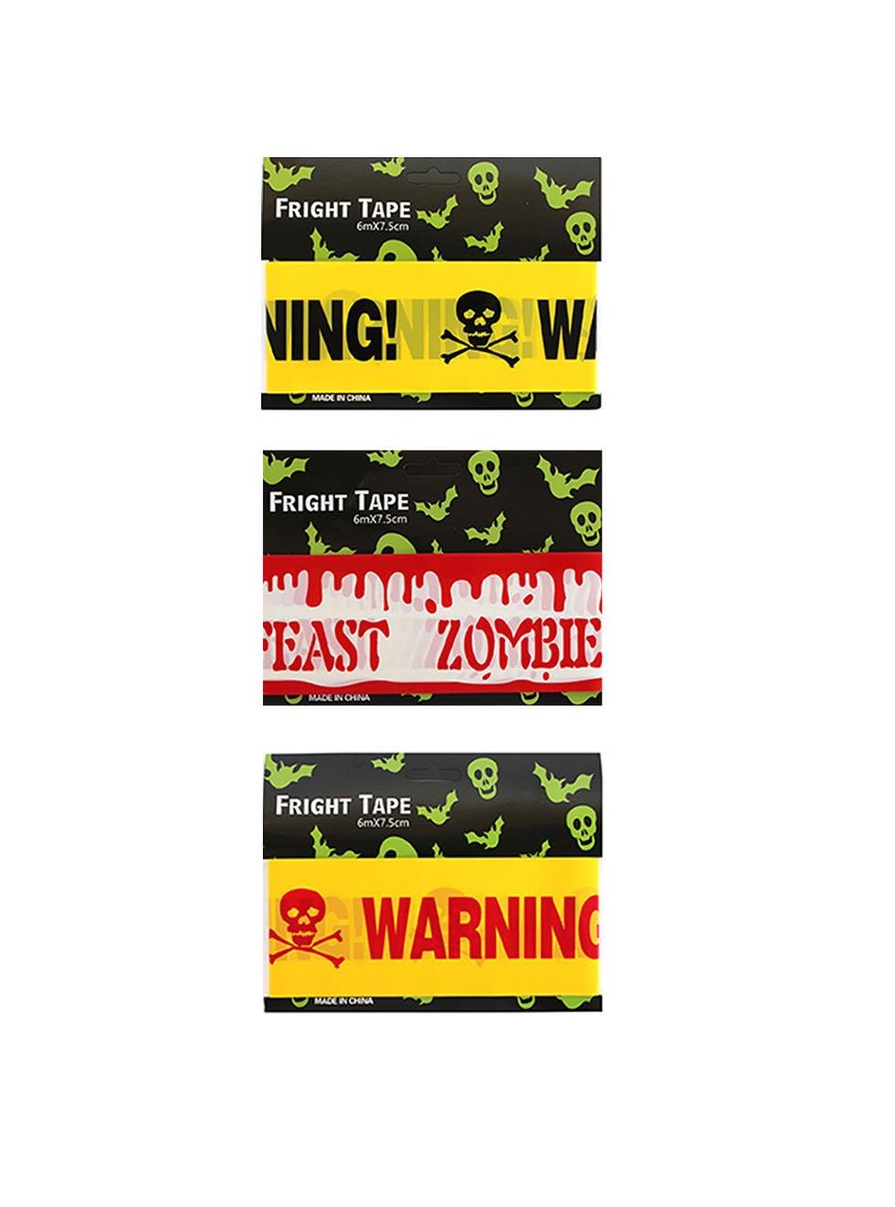 Cadılar Bayramı Uyarı Bantları Halloween Korku Bandı Parti Dekoru 6 mt 3'lü