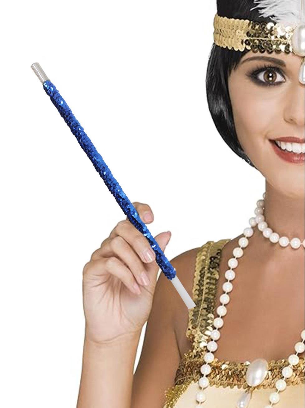 Gatsby Vitage Konsept Bekarlığa Veda Parti Aksesuarı Pullu Sigaralık Mavi