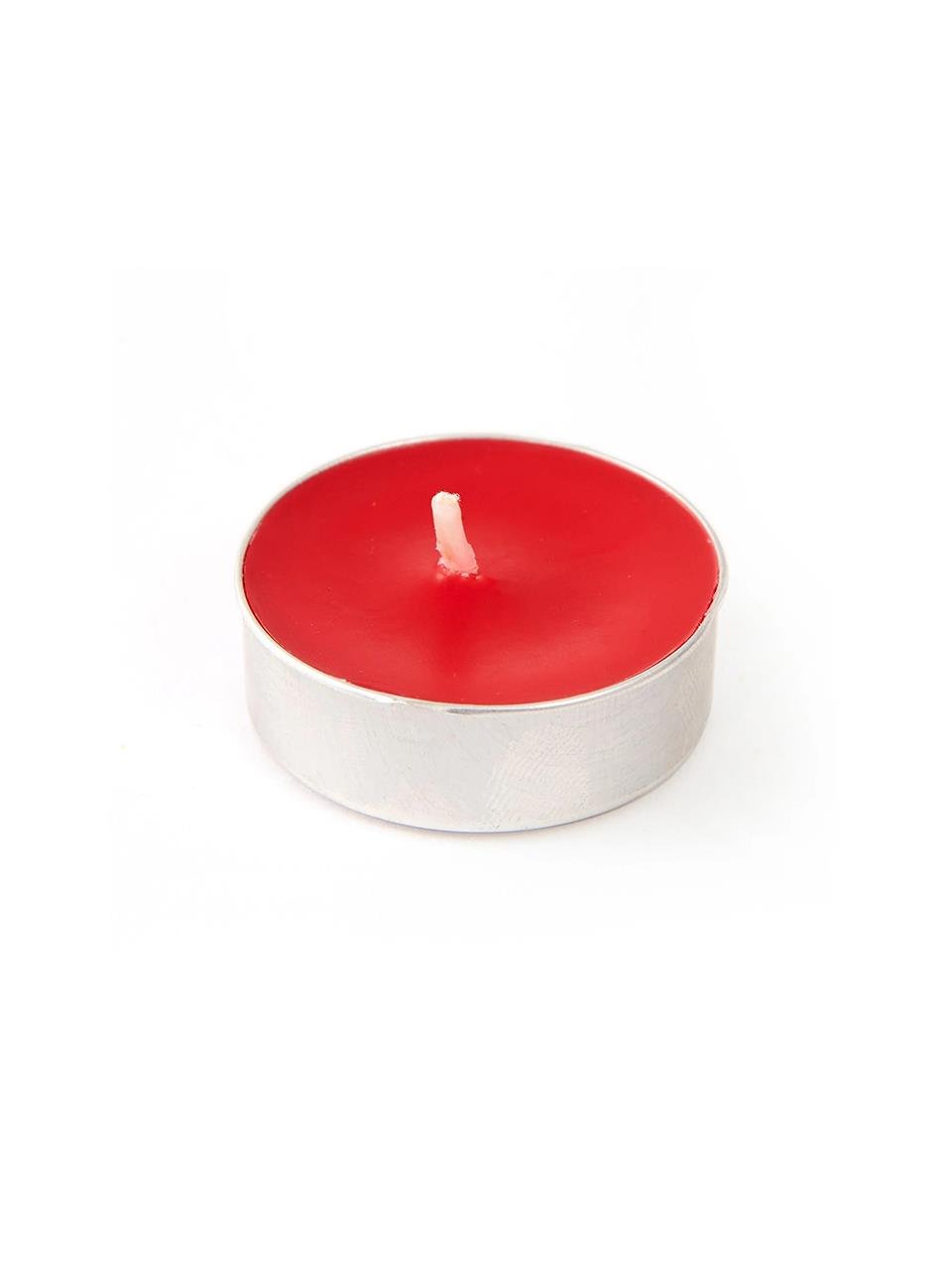 Dekoratif Mum Tealight Mum 10 gr. 25'li Kırmızı Çilek Kokulu Mum