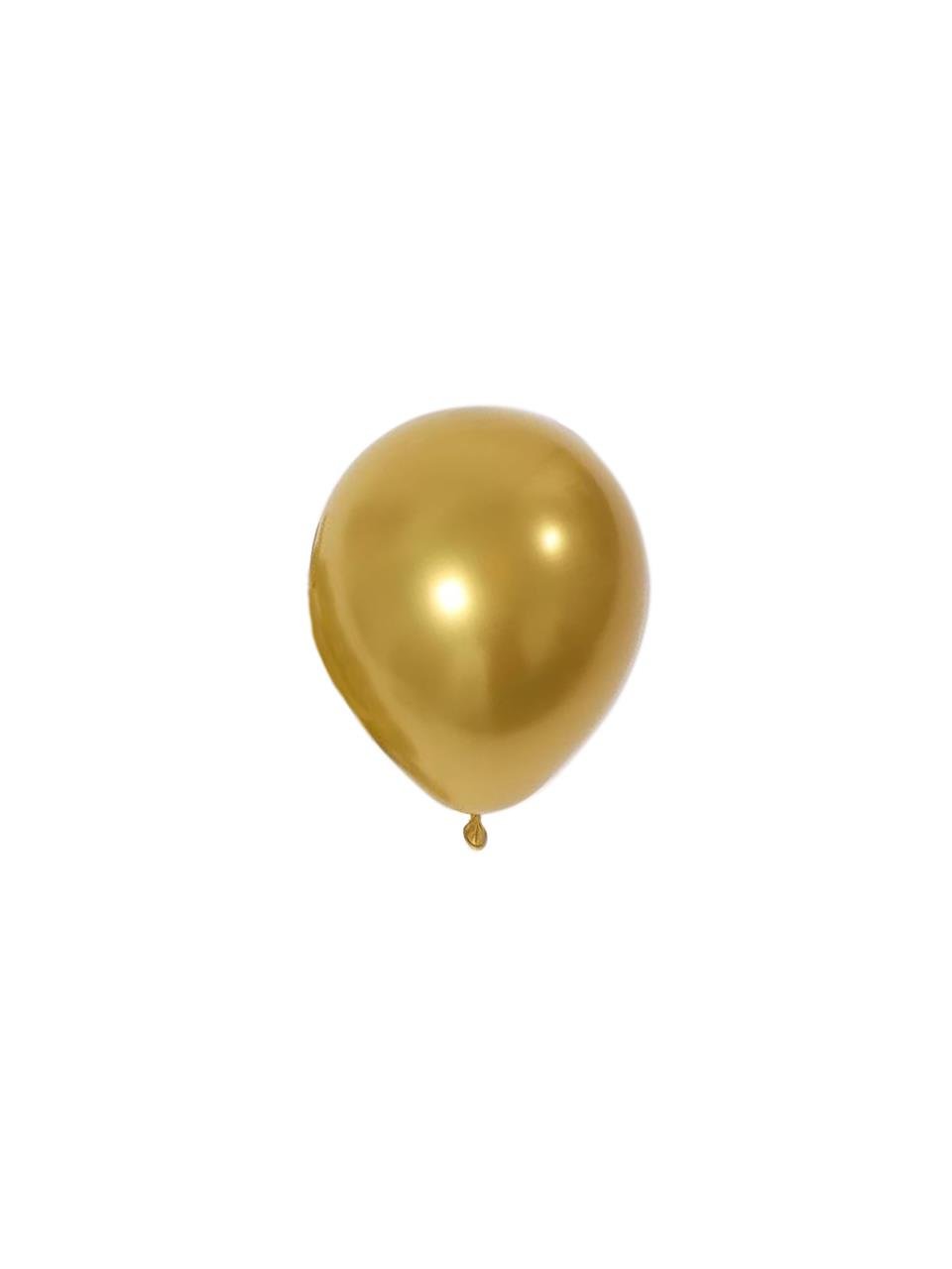 Krom Lateks Mini Balon Gold 5 inc 12 cm 100'lü