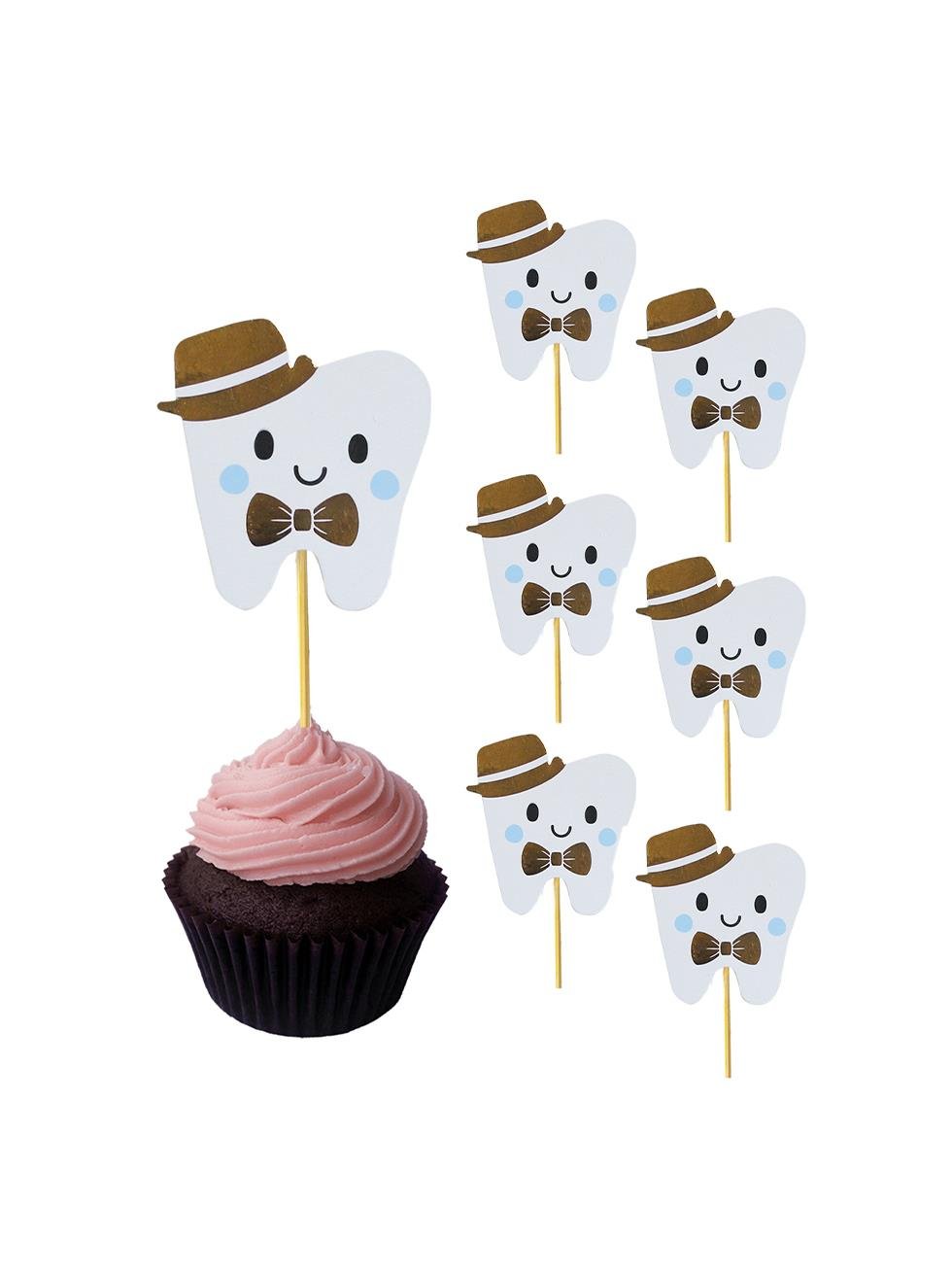 Dişim Çıktı Diş Buğdayı Temalı Kürdan Mavi 10'lu - Pipet ve Kürdanlar | Parti Adresi