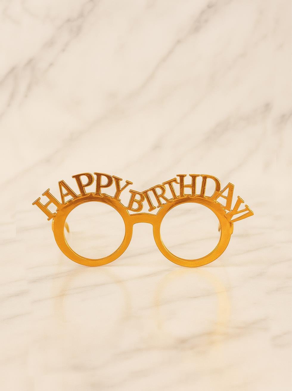 Happy Birthday Gözlük Doğum Günü Parti Aksesuarı Bronz