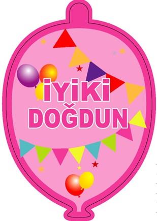 Kağıt Zincir İyi Ki Doğdun Doğum Günü Parti Süsü Pembe 50'li