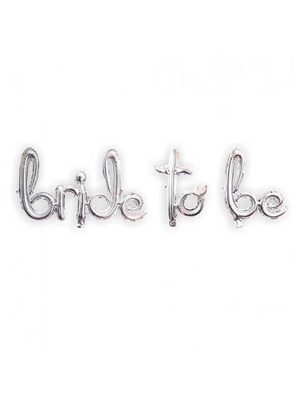El Yazılı Bride To Be Folyo Balon Gümüş