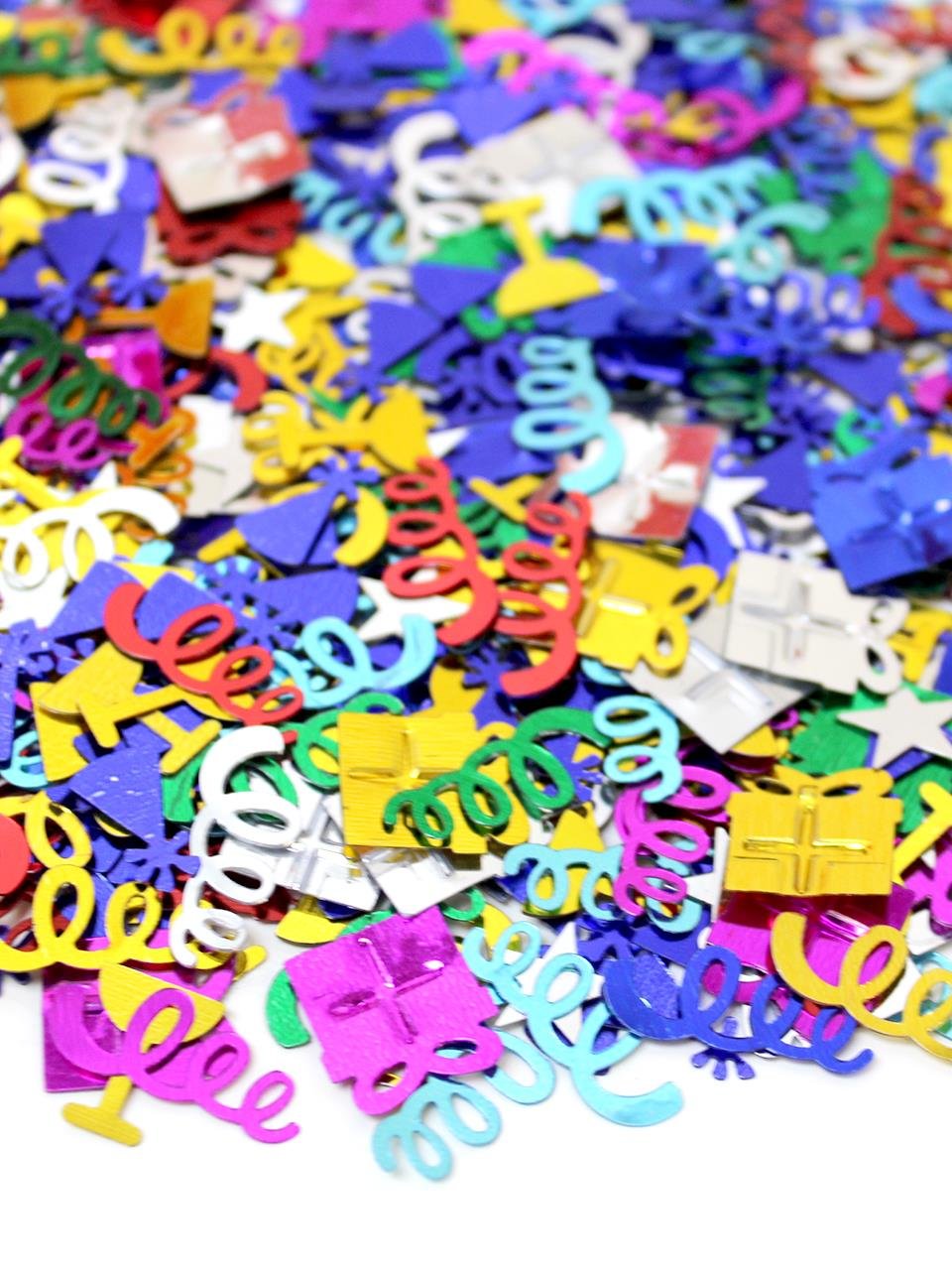 Metalize Pul Konfeti Balon İçi Pulu Karışık Renk