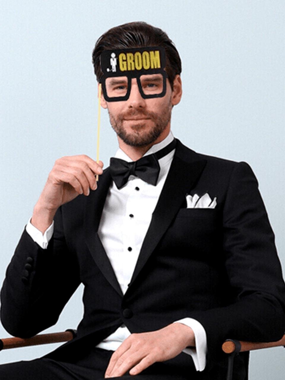 Groom Yazılı Damat Bekarlığa Veda Parti Gözlüğü