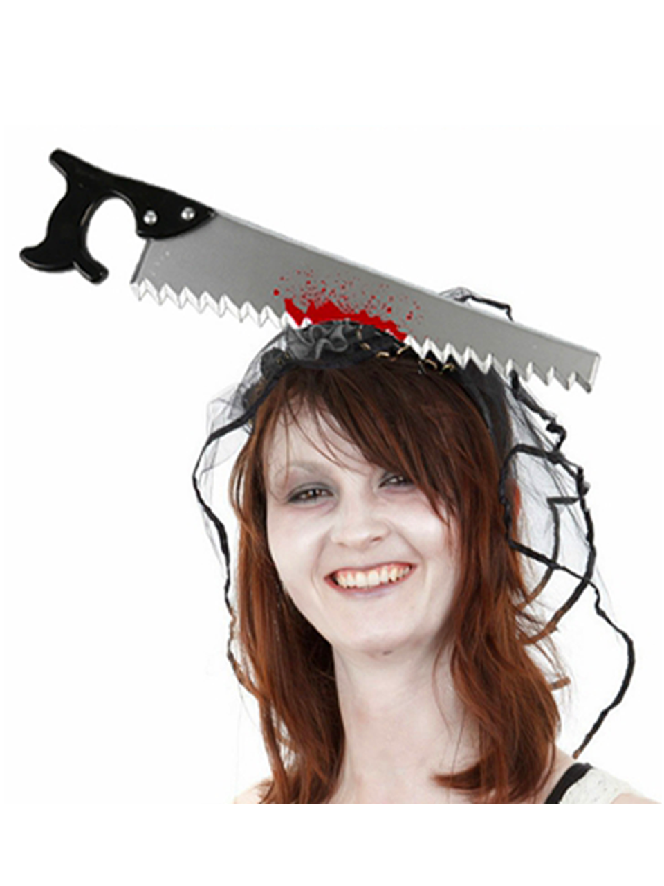 Halloween Cadılar Bayramı Parti Aksesuarı Kanlı Testere Görünümlü Taç