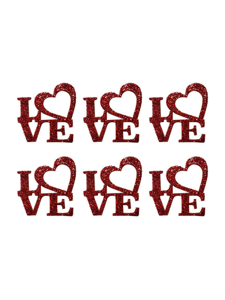 I Love You 4Cm Sticker 6'Lı
