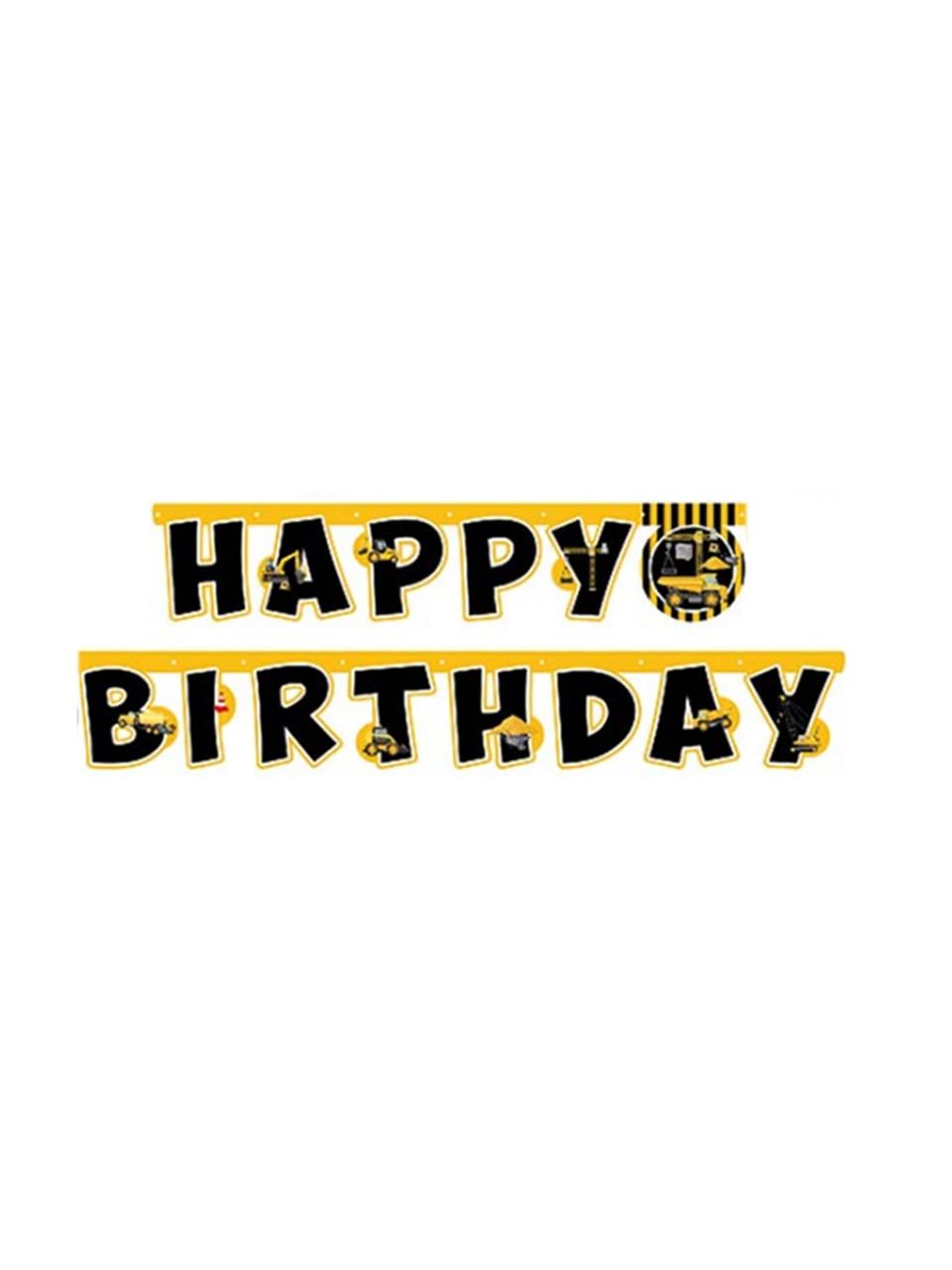 İnşaat Happy Birthday Banner 2,10 M