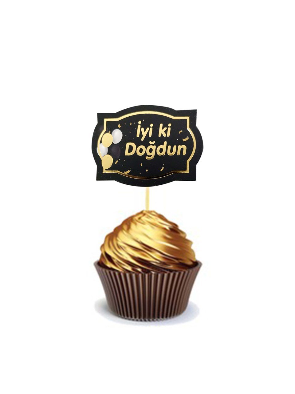 İyi Ki Doğdun Siyah Kürdan 10'Lu