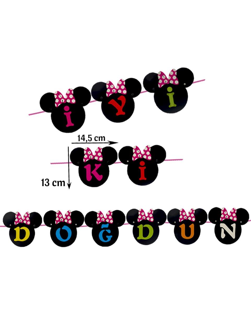 İyi Ki Doğdun Yazı Minnie