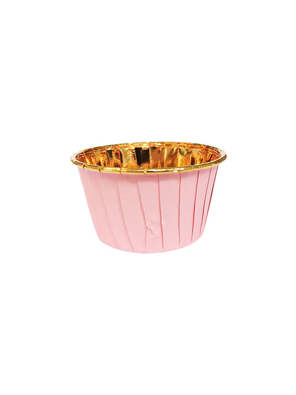 Kağıt Muffin Kek Kalıbı 25'li Pembe - Gold
