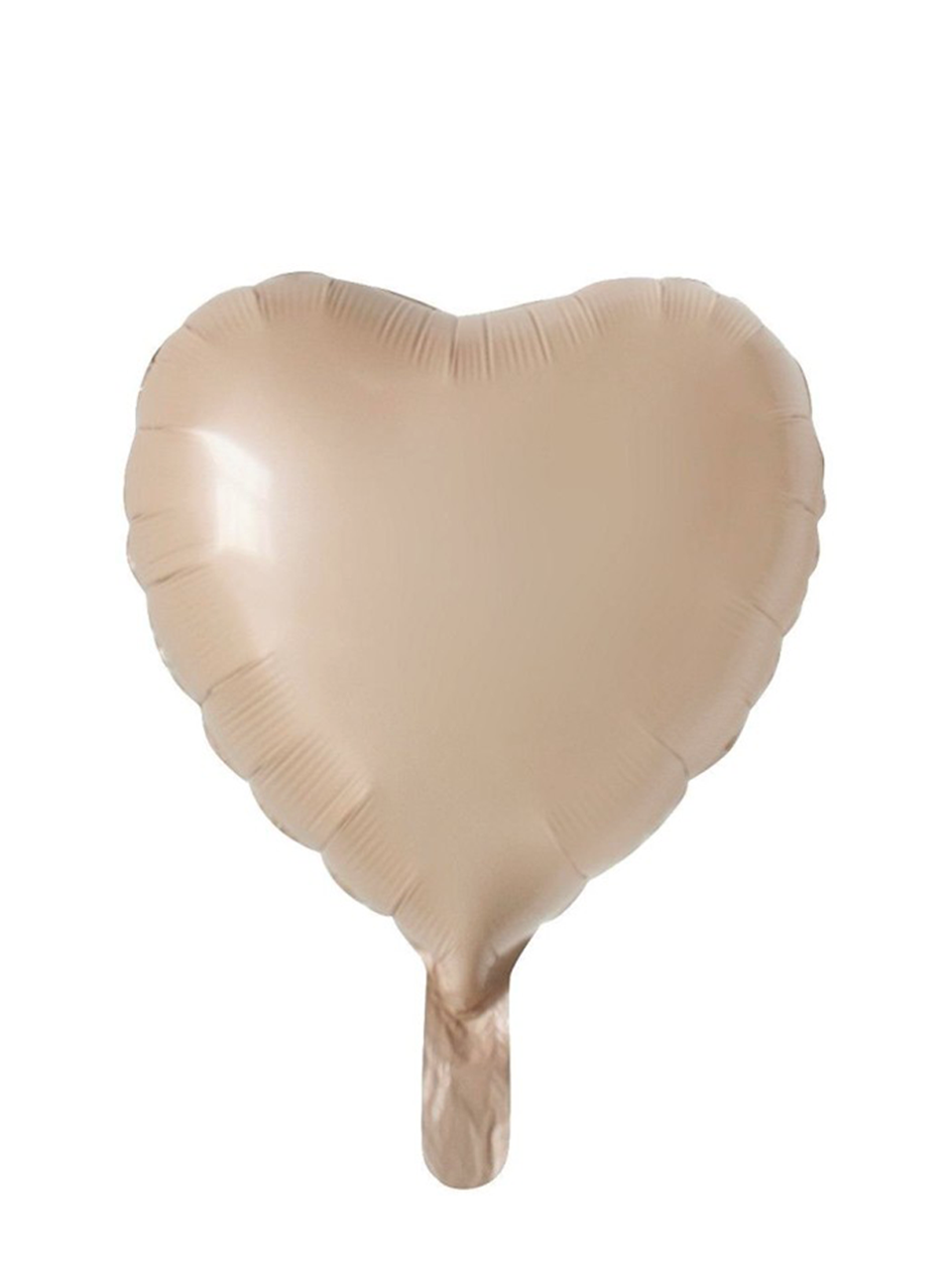 Kalp Folyo Balon Bej Rengi Kalp Parti Balonu 45 cm 18 inc