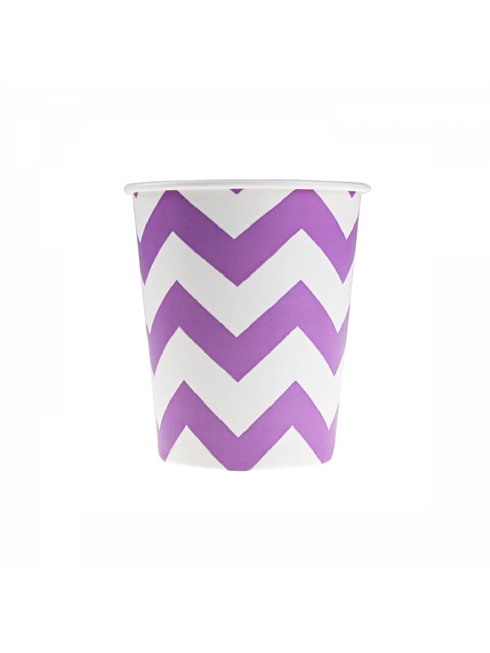Karton Bardak Lila Zigzag 8'Li