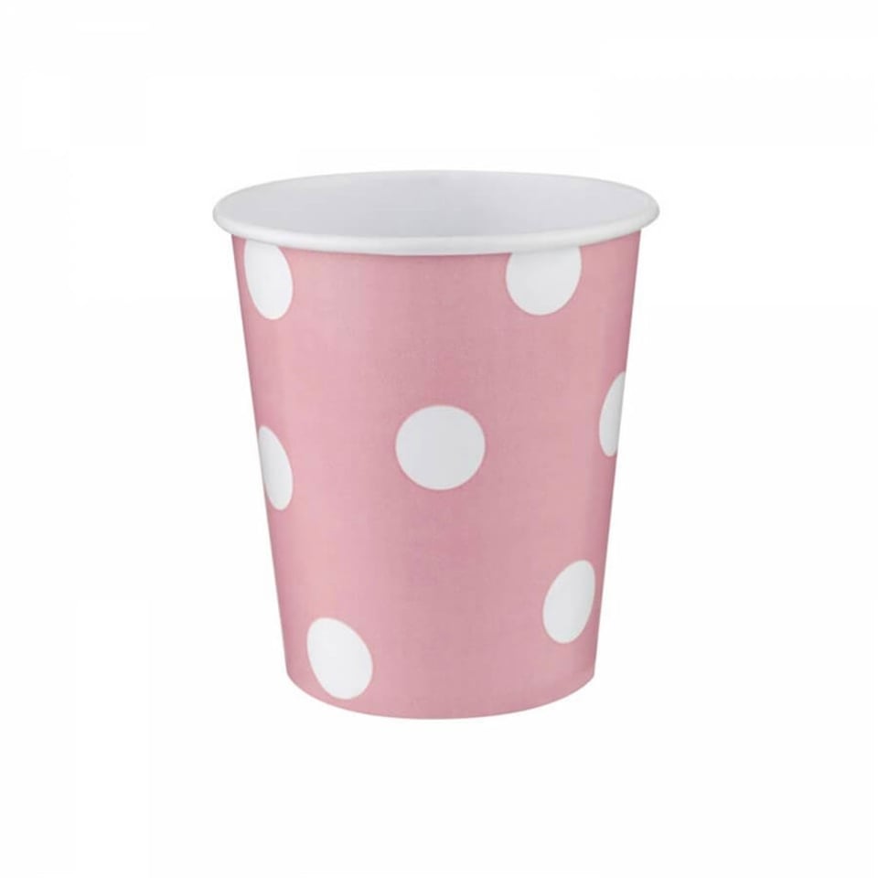 KARTON BARDAK PEMBE PUANTİYELİ 8'Lİ