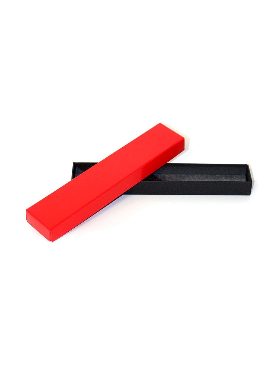 Karton Takı ve Tespih Kutusu Hediye Kutusu Kırmızı 4x21 cm