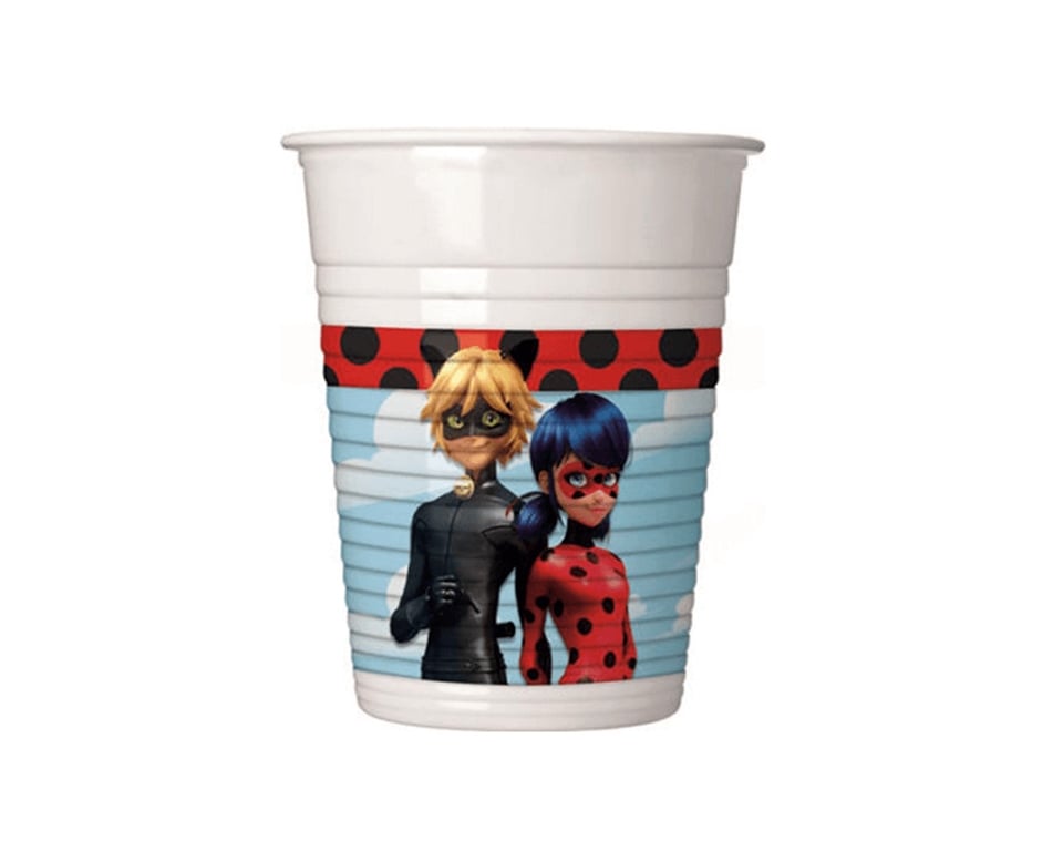 KEDİ KIZ MIRACULOUS BARDAK 8 ADET