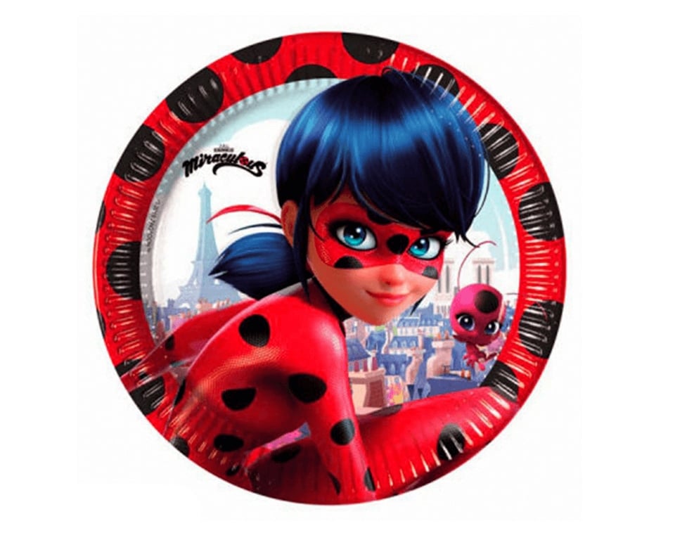 KEDİ KIZ MIRACULOUS TABAK 8 ADET 23 CM